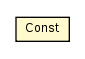 Package class diagram package Const