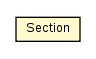 Package class diagram package IniFile.Section