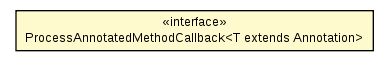 Package class diagram package ReflectionUtils.ProcessAnnotatedMethodCallback
