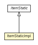 Package class diagram package ItemStaticImpl