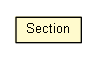 Package class diagram package IniFile.Section