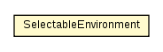 Package class diagram package SelectableEnvironment